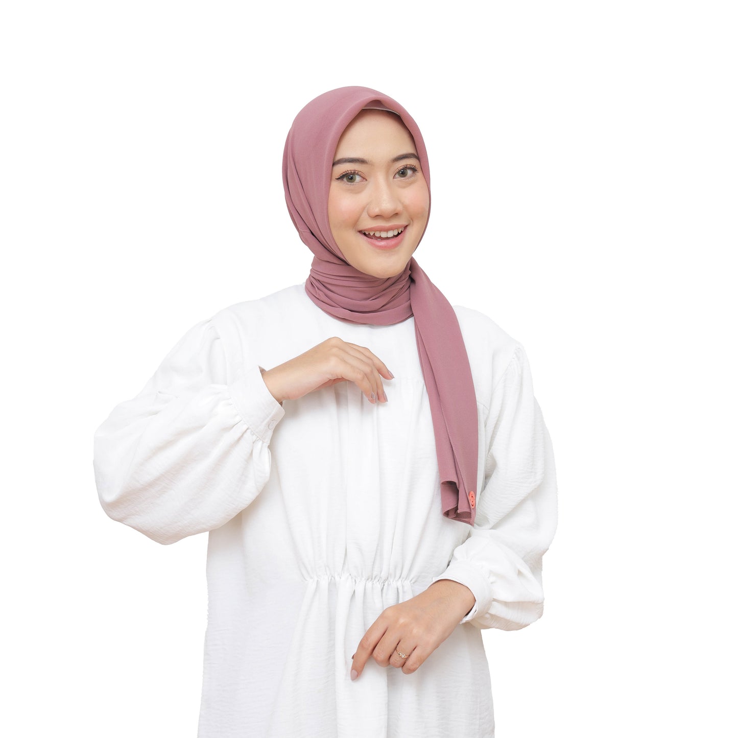 Kelora Pashmina Square Ceruty Babydoll Hijaberies - Lavender