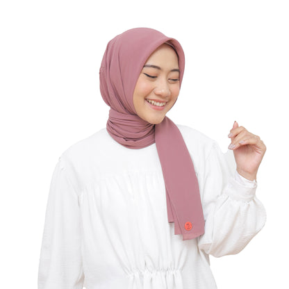 Kelora Pashmina Square Ceruty Babydoll Hijaberies - Lavender