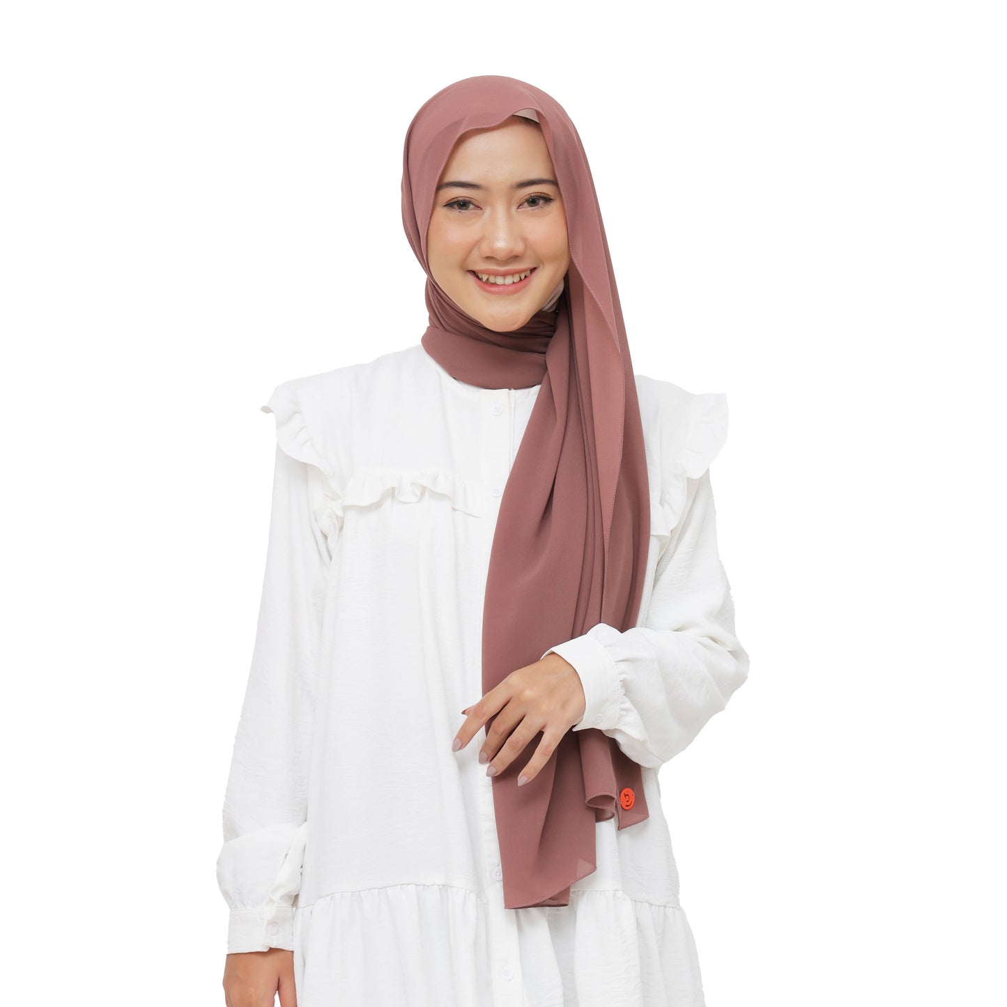 Daily Pashmina Ceruty Babydoll Hijaberies - Mauve