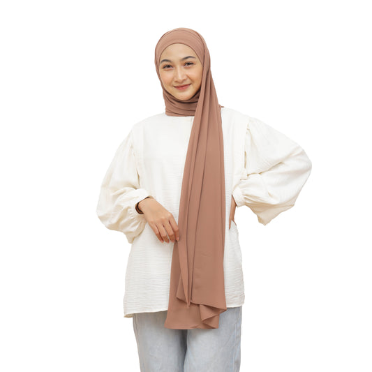 Jiran Pashmina Instan Ceruty Babydoll Hijaberies - Milo