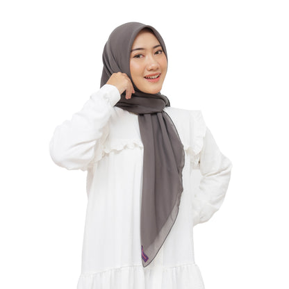 Nura Square Pollycotton Potton Premium - Shade Grey (Woven)