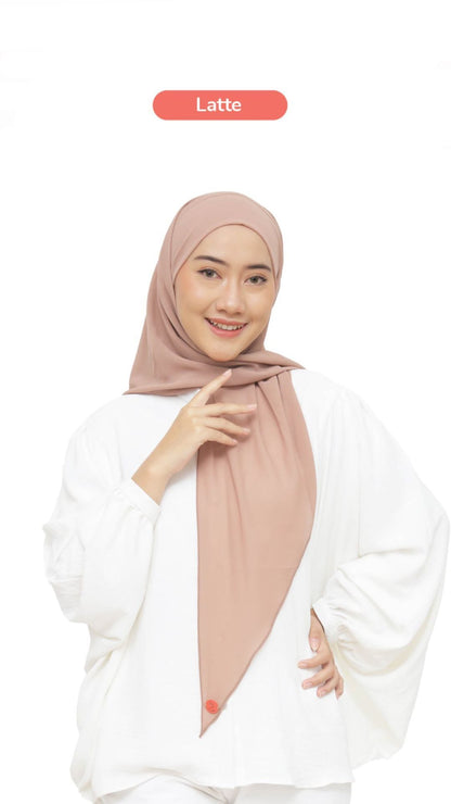 Olivia Square Instan Oval Ceruty Babydoll - Latte