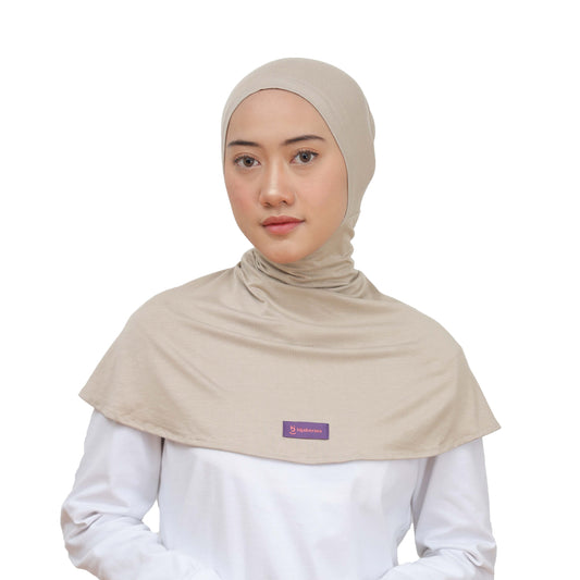 Inner Hijab Ninja Button - Beige