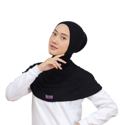 Inner Hijab Ninja Button - Black