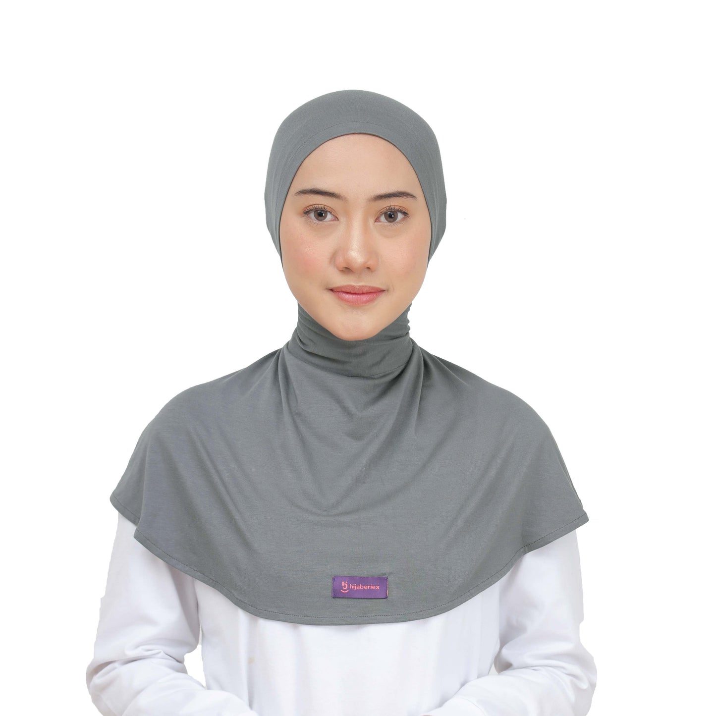 Inner Hijab Ninja Button - Charcoal Grey