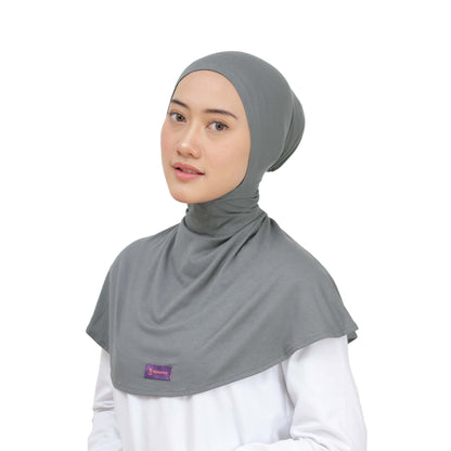 Inner Hijab Ninja Button - Charcoal Grey