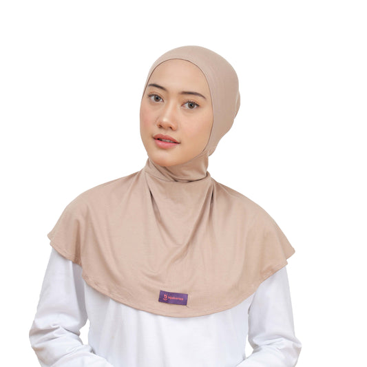 Inner Hijab Ninja Button - Mocca