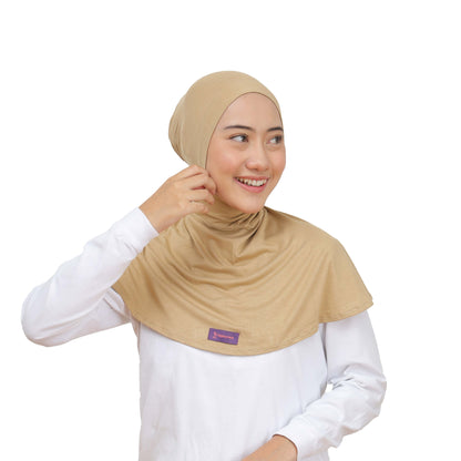 Inner Hijab Ninja Button - Cream/Skin