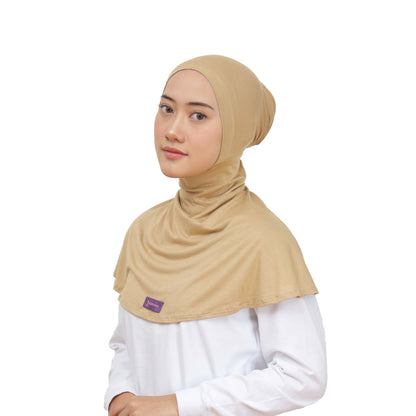 Inner Hijab Ninja Button - Cream/Skin