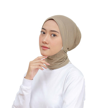 Inner Hijab Ear & Neck Cover Hijaberies - Khaky