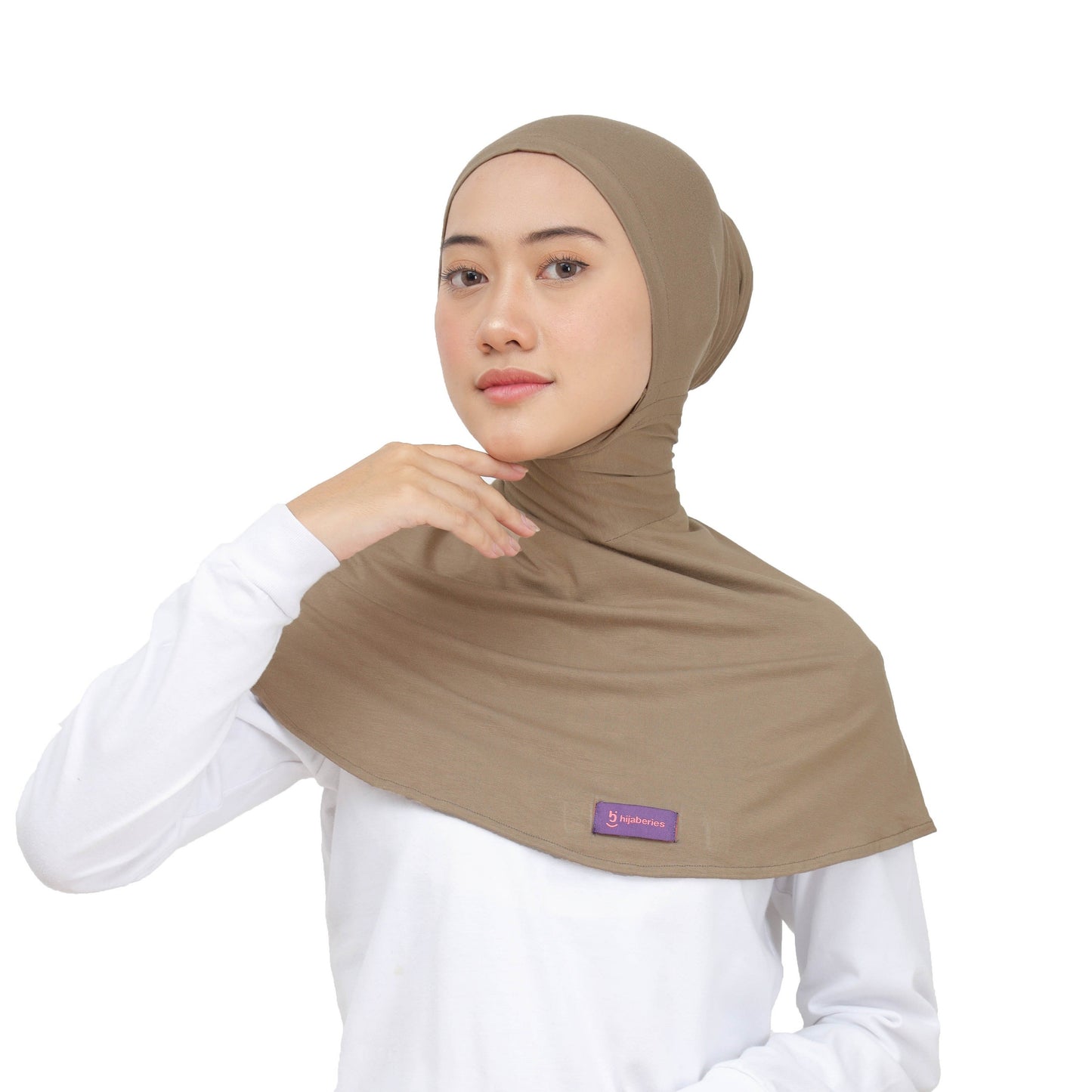 Inner Hijab Ninja Button - Cappucino