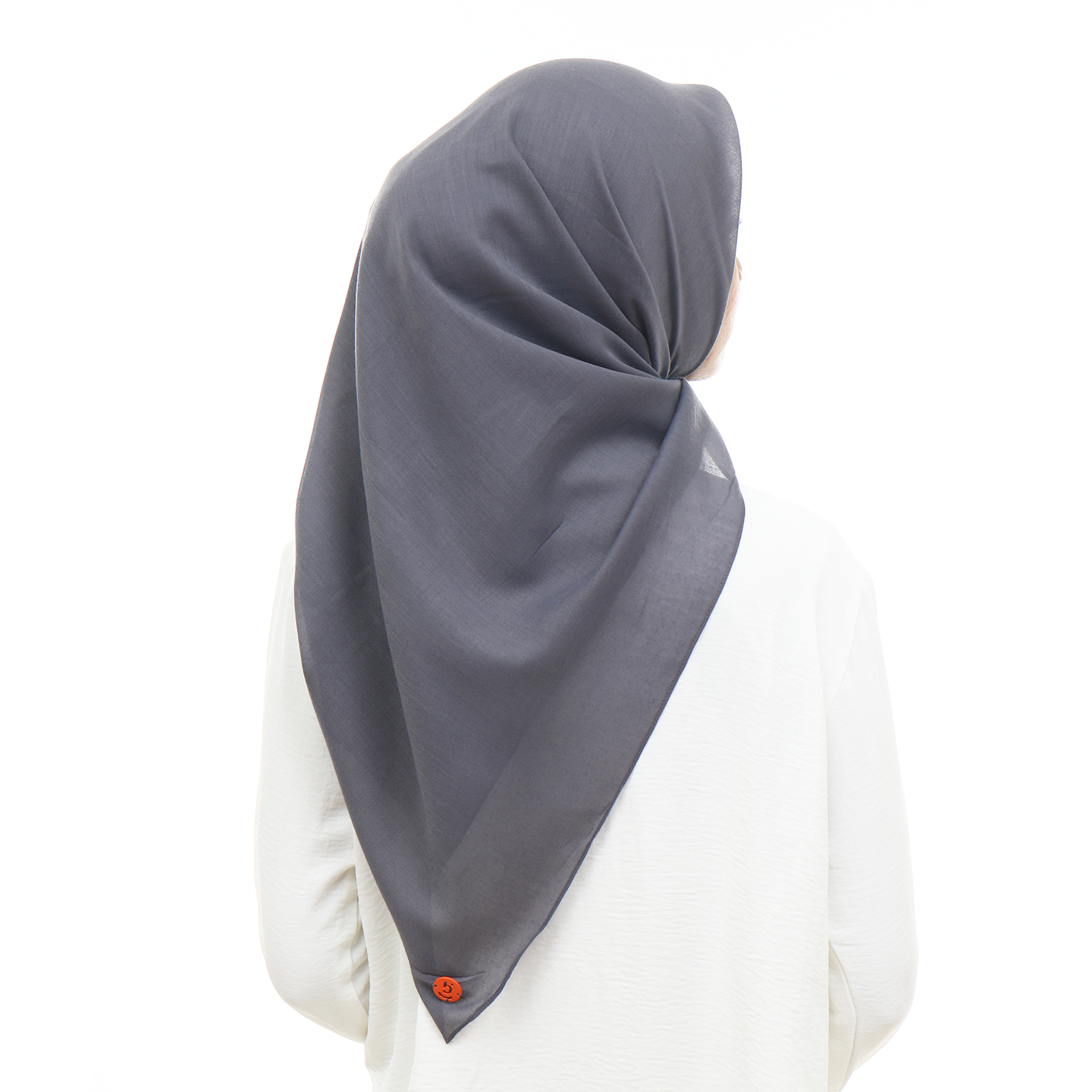 Ayudia Voal Bawal Plain Hijaberies - Iron Grey