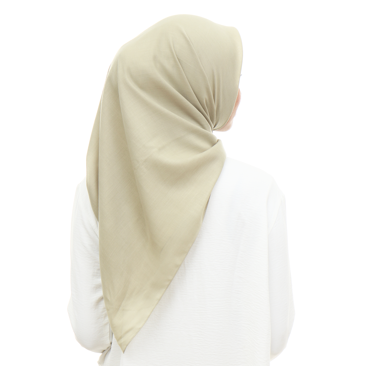 Ayudia Voal Bawal Plain Hijaberies - Sage Green