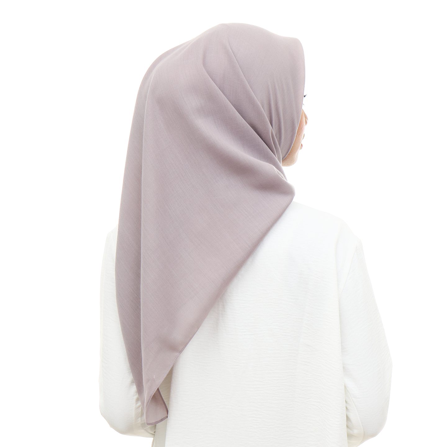 Ayudia Voal Bawal Plain Hijaberies - Soft Lavender