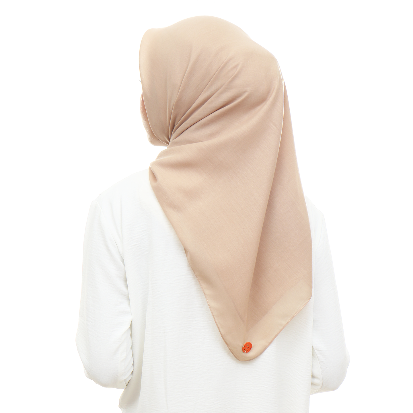 Ayudia Voal Bawal Plain Hijaberies - Beige