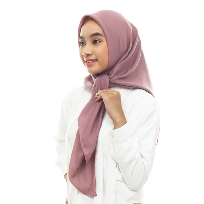 Ayudia Voal Bawal Plain Hijaberies - Grape