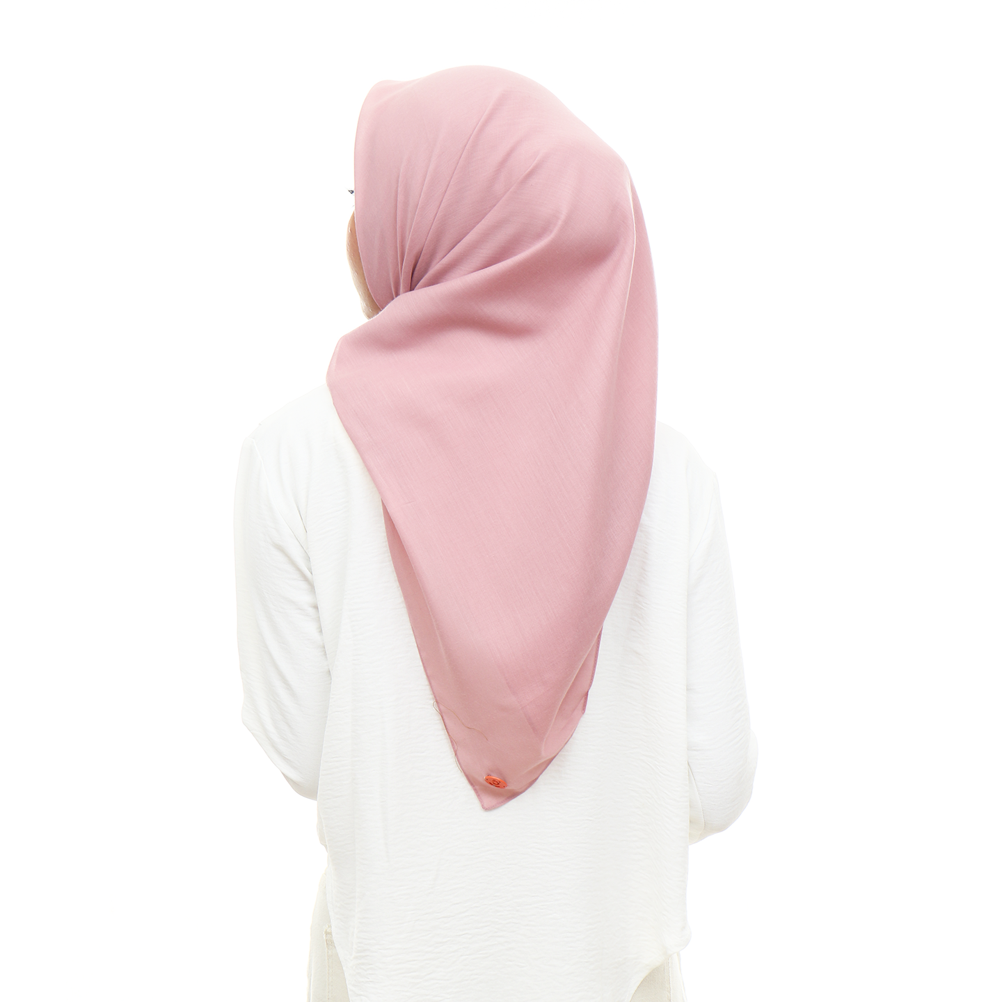 Ayudia Voal Bawal Plain Hijaberies - Pink Rose