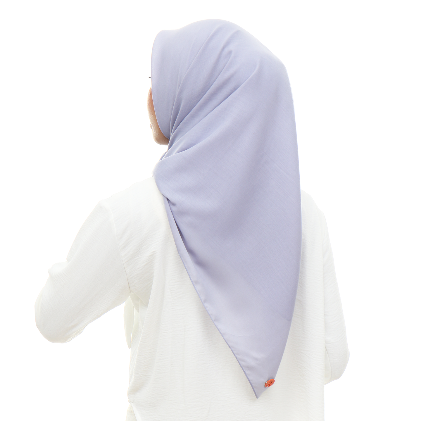 Ayudia Voal Bawal Plain Hijaberies - Lavender Blue