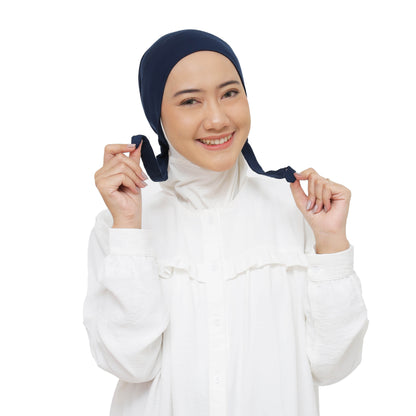 Inner Hijab Arab Tali - Navy