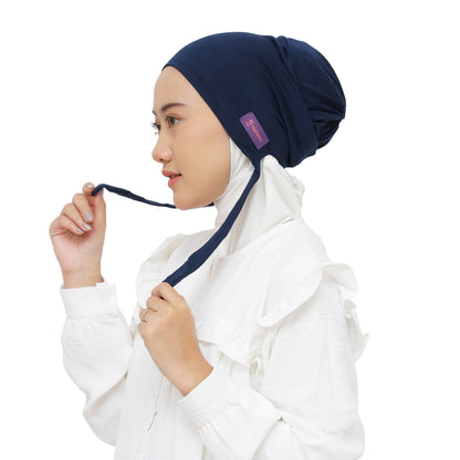Inner Hijab Arab Tali - Navy