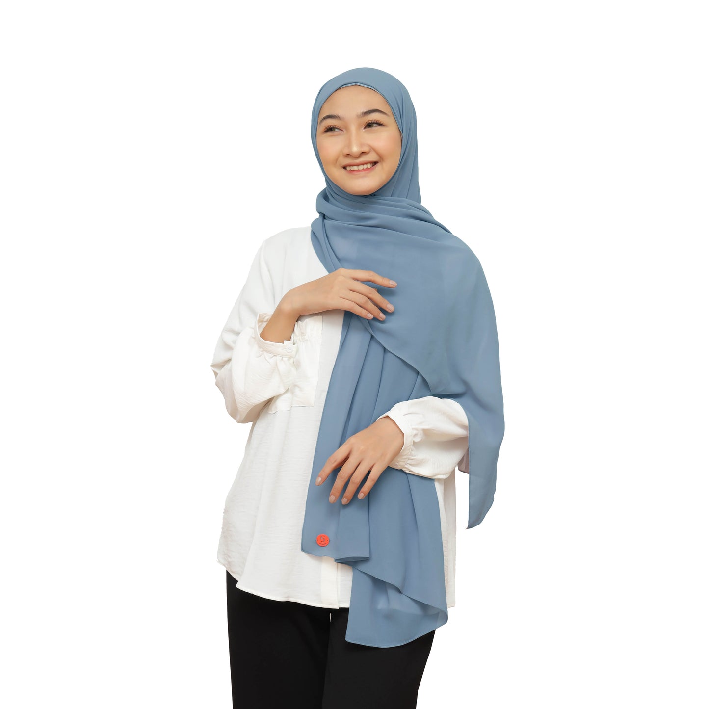 Malaka Pashmina Inner Hijaberies - Denim Blue