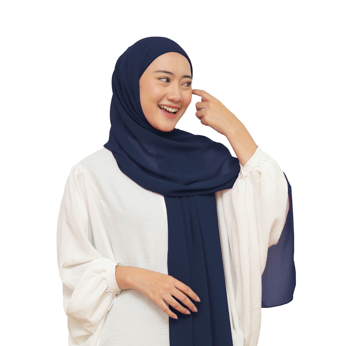 Malaka Pashmina Inner Hijaberies - Navy