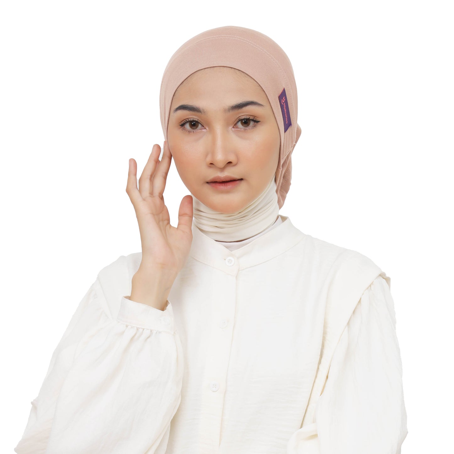 Inner Hijab Long Headband Cotton Rayon Hijaberies - Mocca