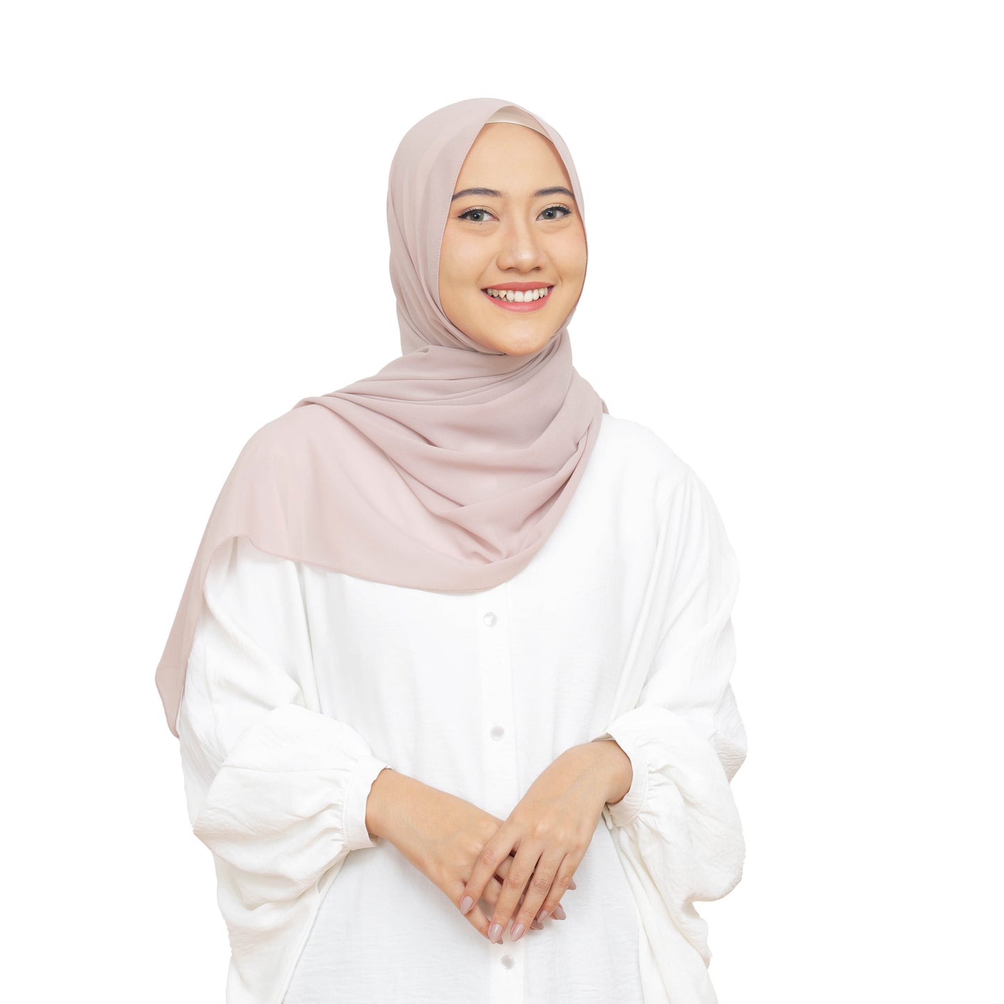 Daily Pashmina Ceruty Babydoll Hijaberies - Pale Blush