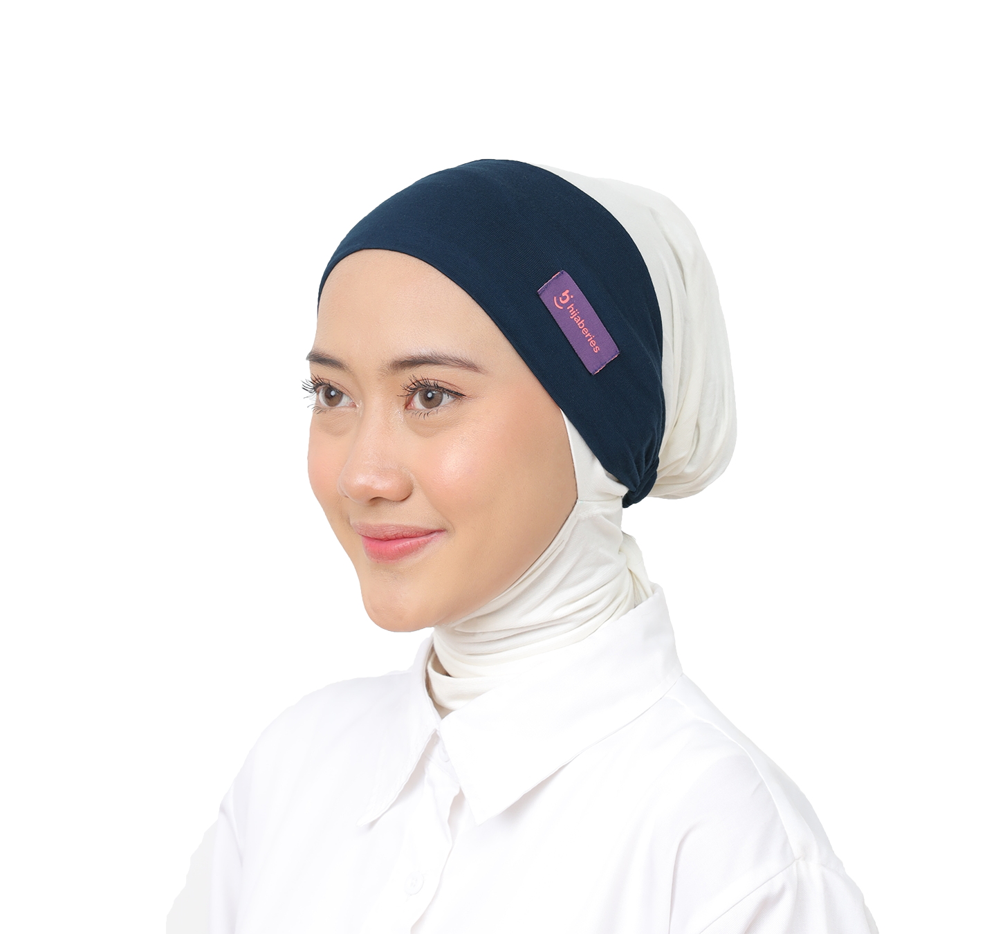 Inner Hijab Bandana Cotton Rayon Hijaberies - Navy