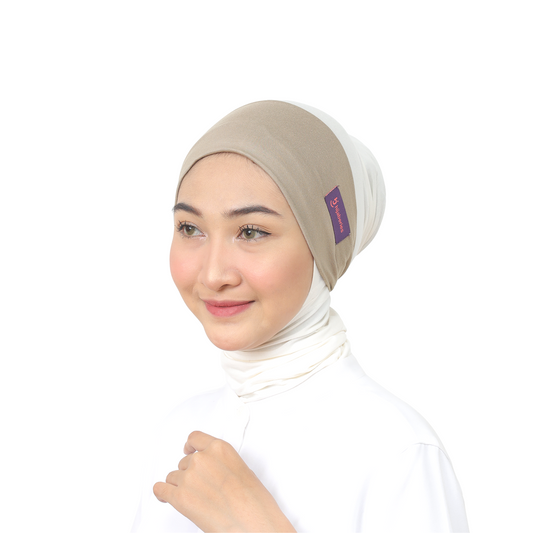 Inner Hijab Bandana Cotton Rayon Hijaberies - Khaky