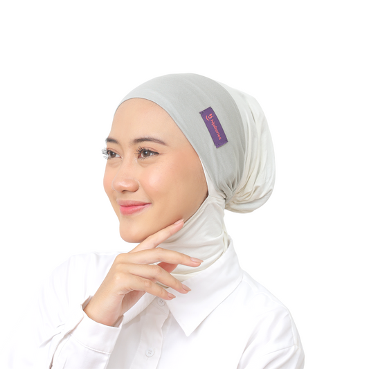 Inner Hijab Bandana Cotton Rayon Hijaberies - Silver