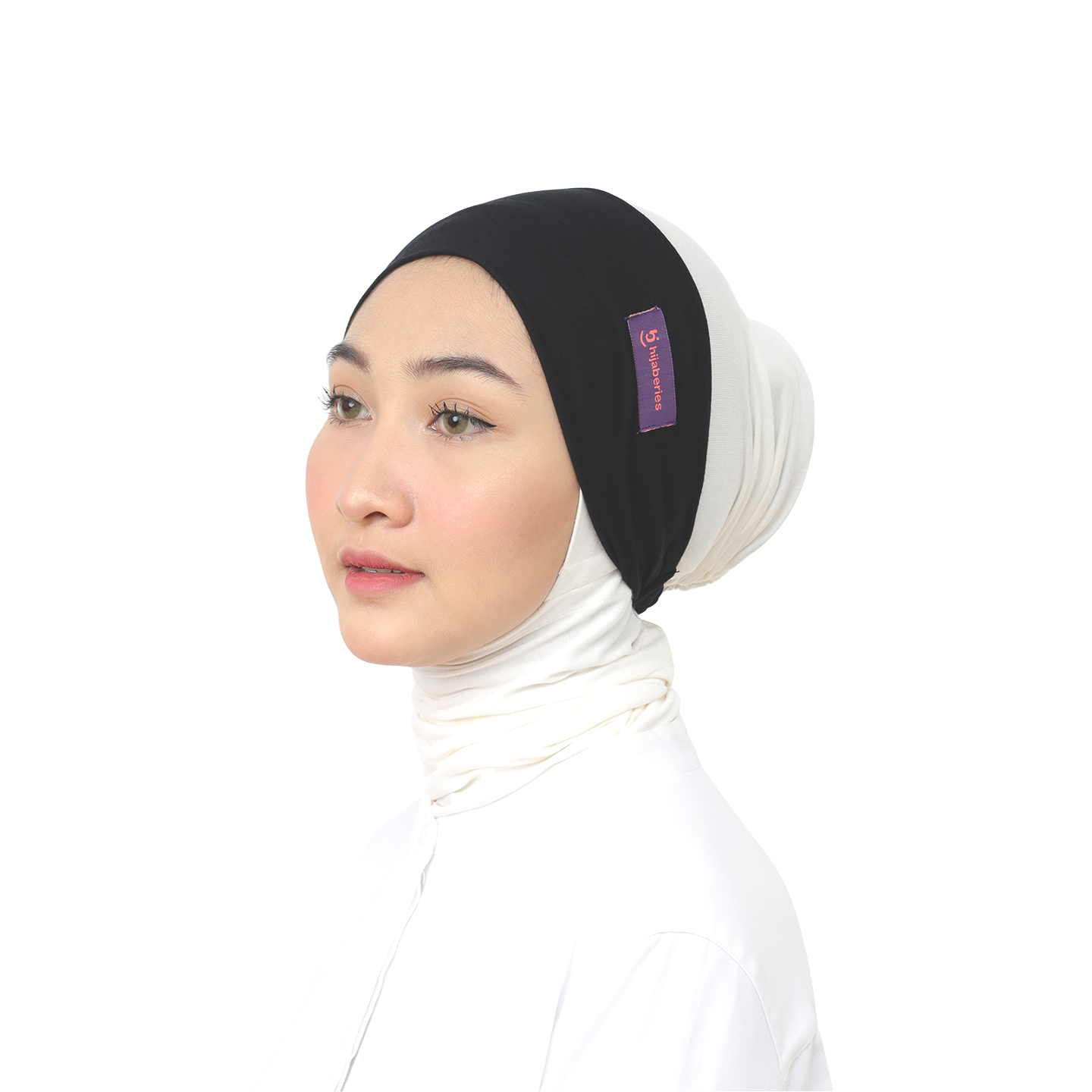 Inner Hijab Bandana Cotton Rayon Hijaberies - Black