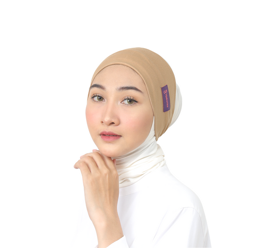 Inner Hijab Bandana Cotton Rayon Hijaberies - Skin