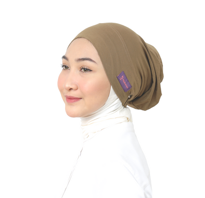 Inner Hijab Arab Karet - Cappucino