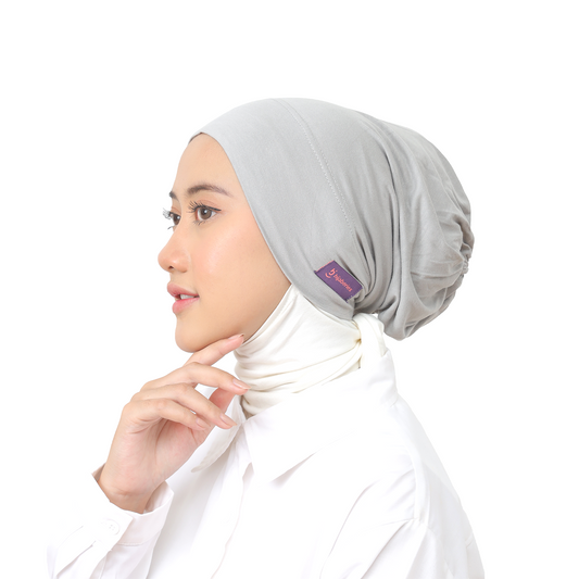 Inner Hijab Arab Karet - Silver