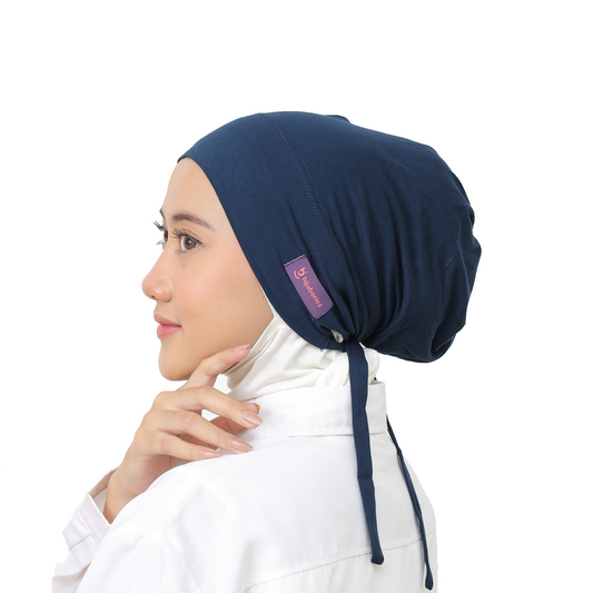 Inner Hijab Arab Tali - Navy