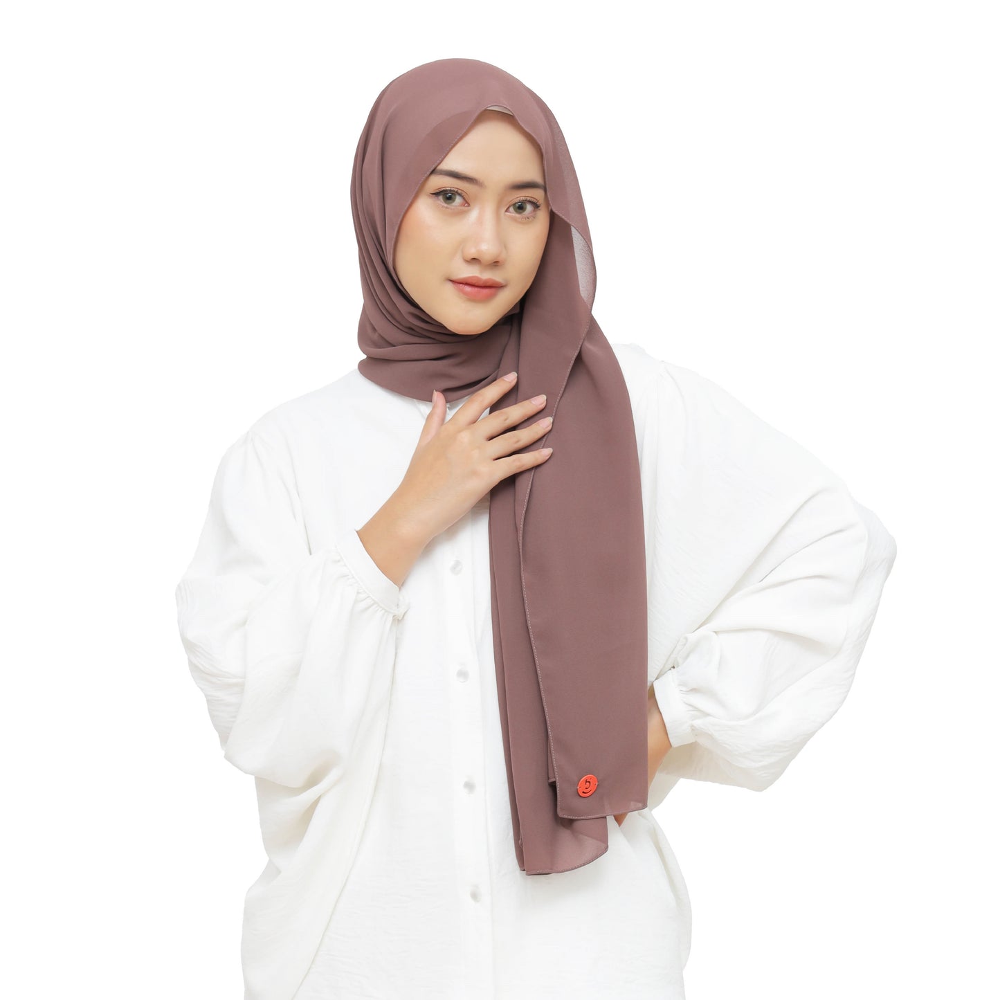 Daily Pashmina Ceruty Babydoll Hijaberies - Deep Mauve