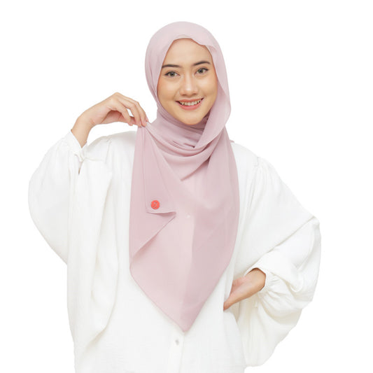 Daily Pashmina Ceruty Babydoll Hijaberies - Pale Blush