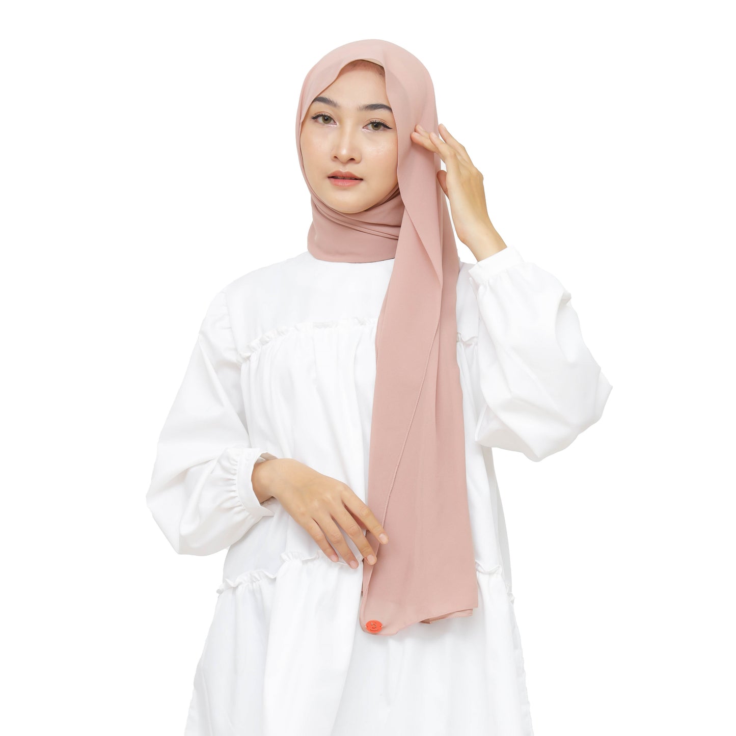 Daily Pashmina Ceruty Babydoll Hijaberies - Rose