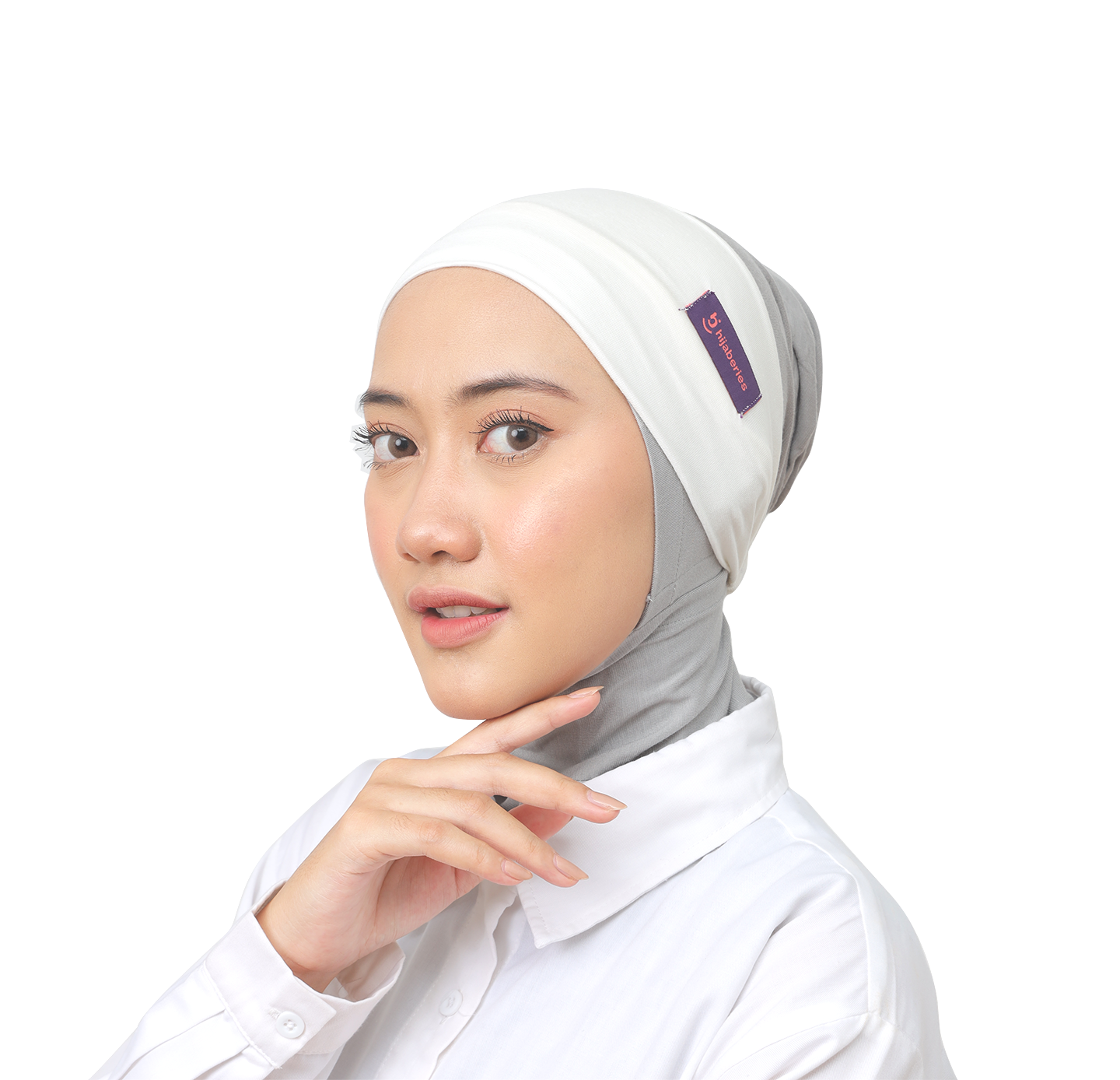 Inner Hijab Bandana Cotton Rayon Hijaberies - Broken White