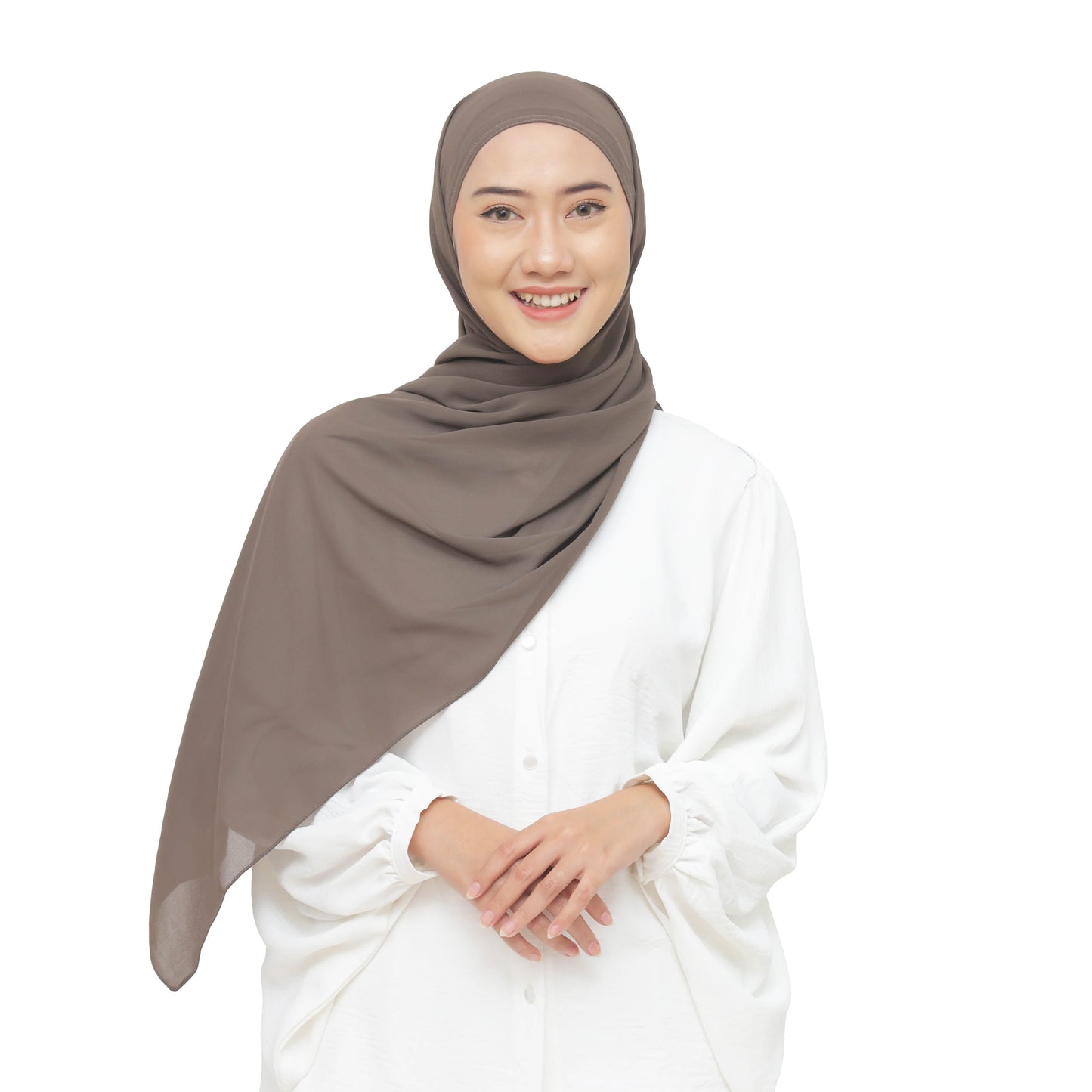 Malaka Pashmina Inner Hijaberies - Major Brown