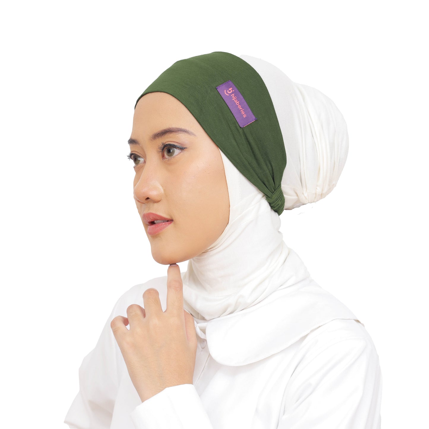 Inner Hijab Bandana Cotton Rayon Hijaberies - Matcha