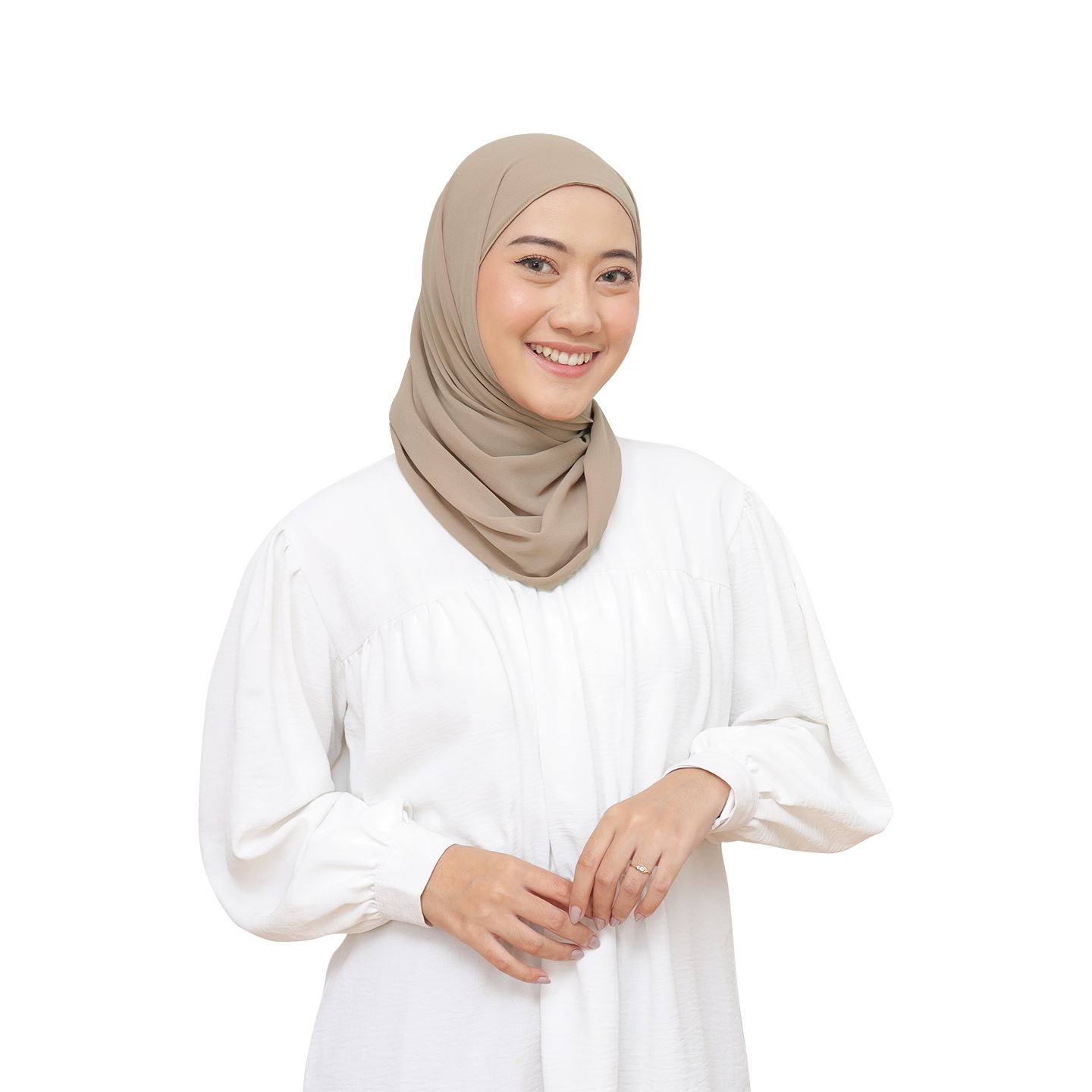 Malaka Pashmina Inner Hijaberies - Walnut