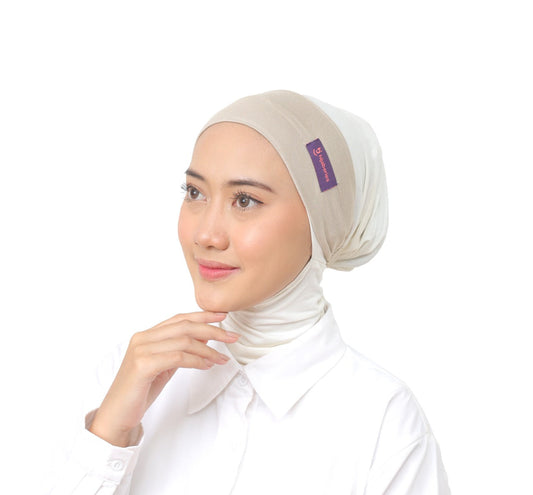 Inner Hijab Bandana Cotton Rayon Hijaberies - Beige