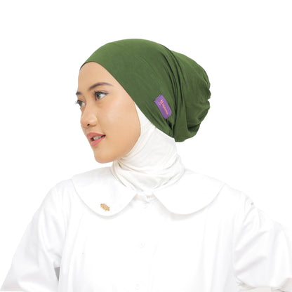 Inner Hijab Arab Karet - Matcha