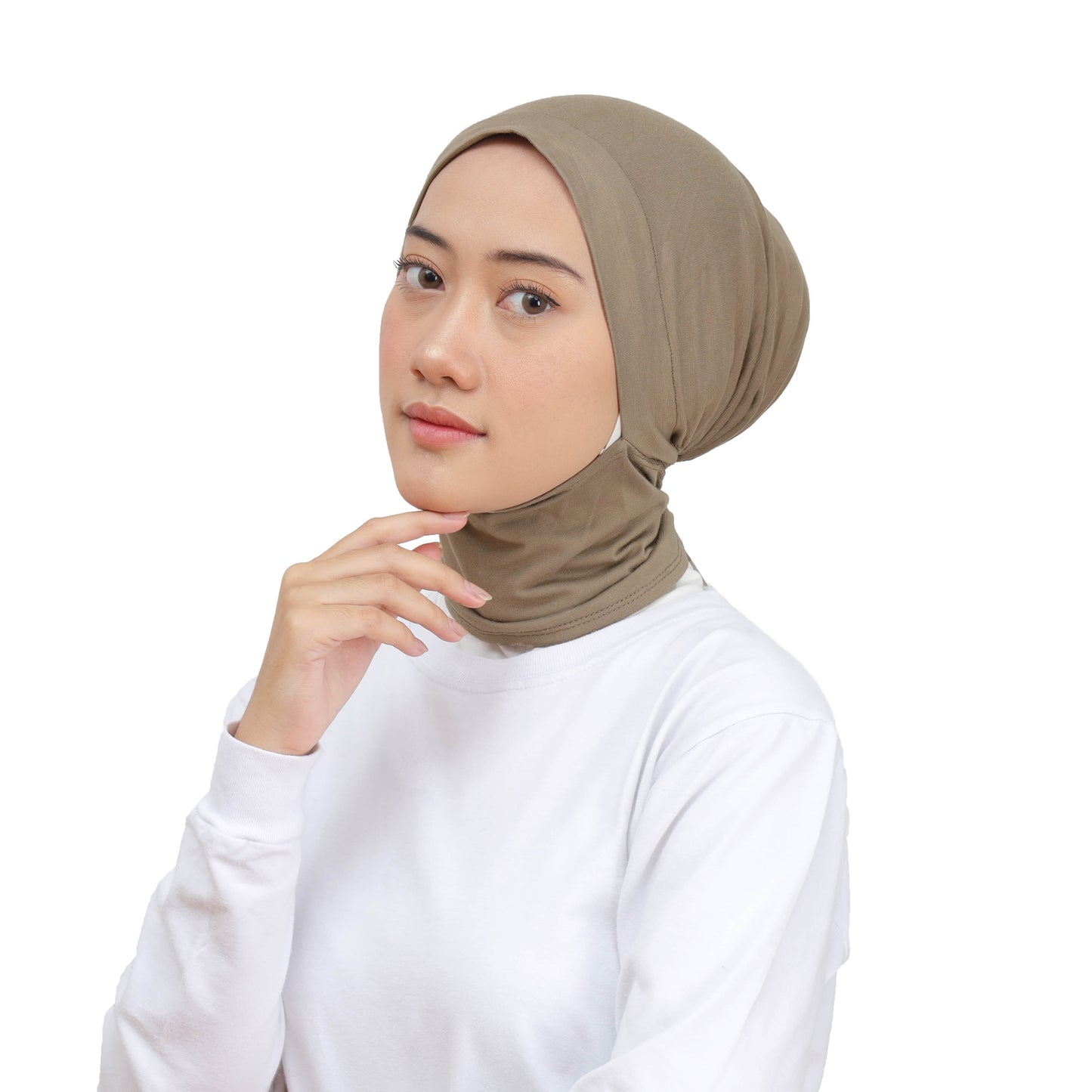 Inner Hijab Ear & Neck Cover Hijaberies - Cappucino